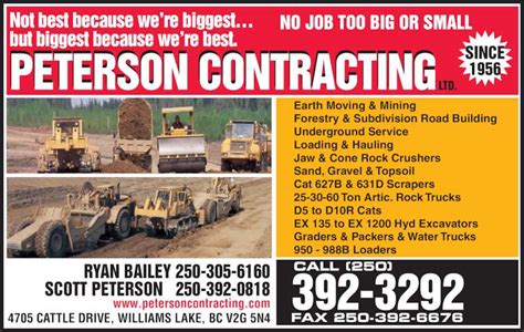 peterson contracting williams lake